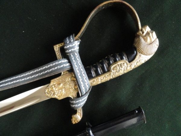 "Holler 21" Army Panther Head Sword w/Knot (#29066)